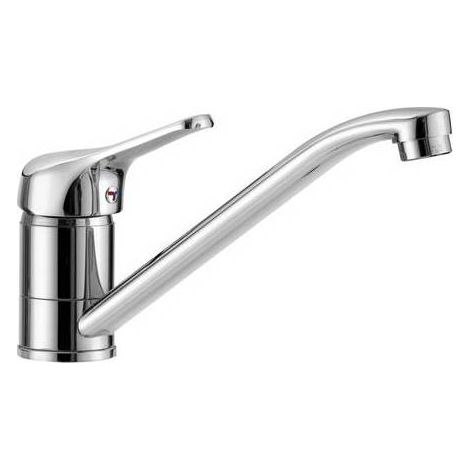 MISCELATORE MONOCOMANDO LAVELLO CON LEVA FRONTALE LINEA TEN Misura: Cromo