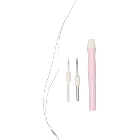 Stylo à poinçon réglable 5mm, 3.5mm, 2mm - Manche ergonomique pour broderie DIY et travaux manuels (1/5)