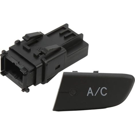 Bouton de commande de climatisation de voiture, bouton de commande de climatiseur avec capuchon, noir 6554KX, compatible avec C1 107 MK1 (1/5)
