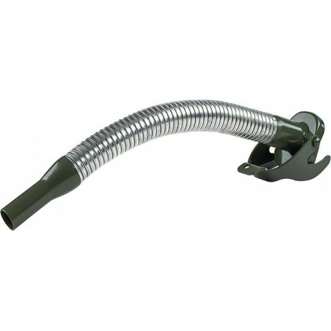 Caño flexible con manguera de aire de 38 cm para latas de combustible, placa de acero