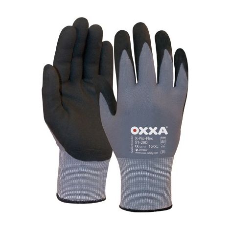 Guanti Oxxa X-Pro-Flex Nft, Taglia 10, Nero (A 12)