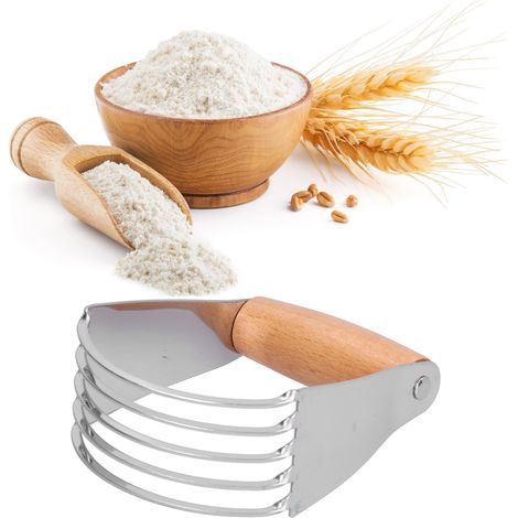 Mélangeur à Pâte Professionnel en Acier Inoxydable - Couteau à Pâte avec Lames Robustes - Accessoire Pâtisserie Durable (1/5)