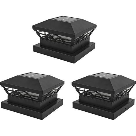 Lampes solaires adaptées au pilier extérieur,-Paquet de 3 motifs (1/2)