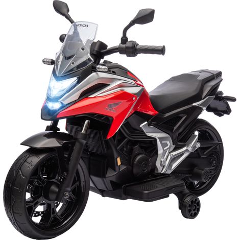 Moto électrique enfant 12V – Porteur moto pour enfants 3-6 ans avec musique et phares rouges (1/5)