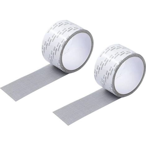 Kit de réparation pour moustiquaire et fenêtres – Ruban adhésif en fibre de verre renforcée, 2 pièces, pour déchirures et trous