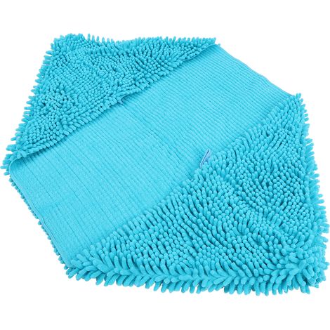 Serviette pour animaux en fibre chenille, ultra absorbante, couverture pour chien, douce, à séchage rapide et lavable (M Bleu) (1/5)