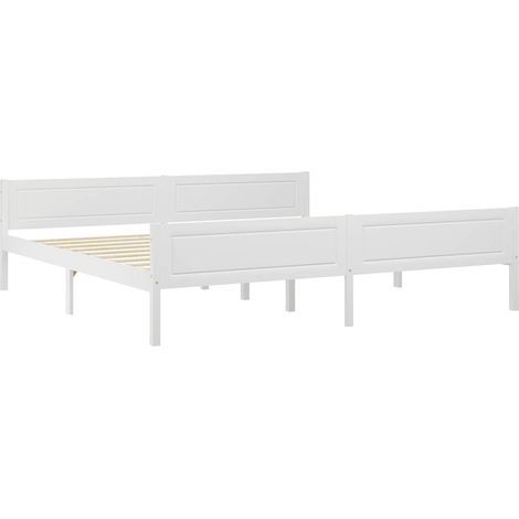 Maison Exclusive - Giroletto Bianco in Legno Massello di Pino 200x200 cm (1/5)