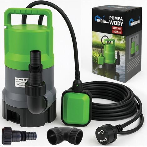 Pompe submersible eau propre, eau sale et eau de pluie avec flotteur 2000W (1/5)