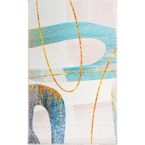 Tapis Tissé à Poils Plats "Picassa IV" Multicolore 200 x 290 cm (1/3)