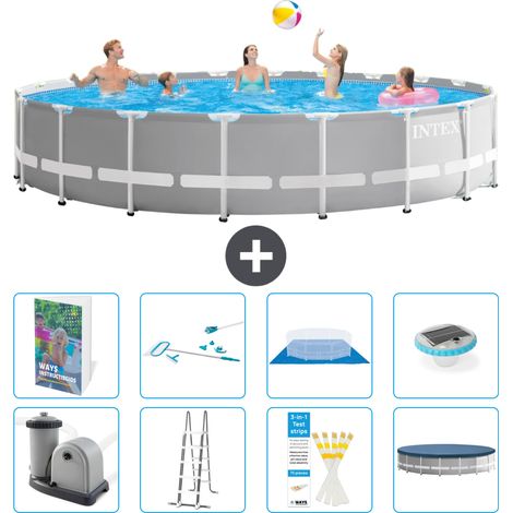 Prism Frame Pool Rund - 610x132 cm - 9-teilig S595
