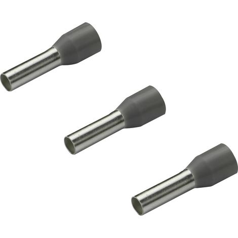 Embout simple d'extrémité de câble Rittal AS 4050.735 4 mm² x 10 mm partiellement isolé gris 500 pc(s)