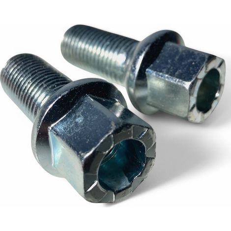 Lot de 2 boulons de Roue M14x1.5 mm pour Audi, VW, Seat, Skoda