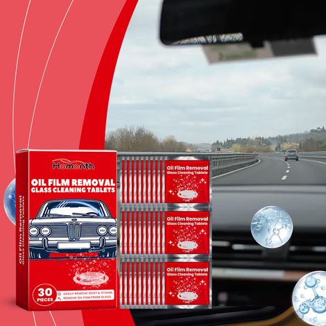 Ölfilm-Reinigungstücher für Autos, zur Reinigung von Autoscheiben, regendicht und beschlagfrei – 30 Stück/Box -- DTEKGAZ (1/5)
