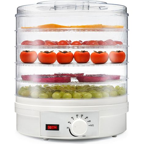 Mini déshydrateur alimentaire transparent pour fruits et plantes médicinales, séchage par couches (1/5)
