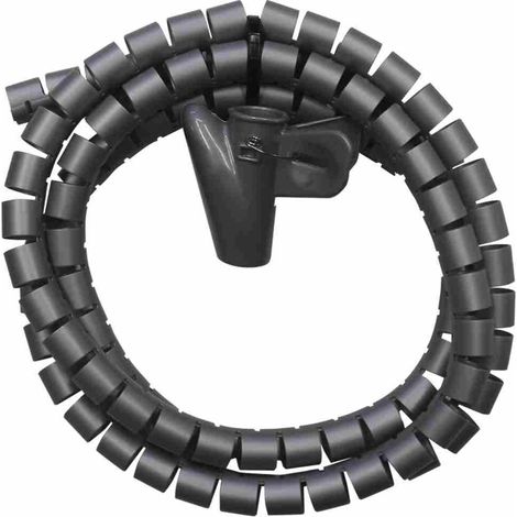 ORION91 9&1 CABLE ORGANIZER 1.5 METERS - 25MM DIAMETER GRAY, perfect for hiding cables with high-quality plastic material, ideal for keeping your space tidy and organized.