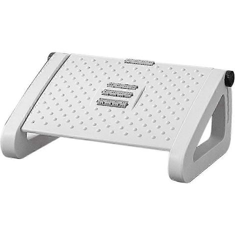Repose-pieds de bureau portable avec rouleau de massage amovible, repose-pieds ergonomique blanc pour bureau (1/5)