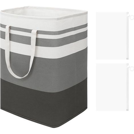 Dailygoods - Cesto de ropa plegable con 2 bolsas de almacenamiento y asa (1/5)
