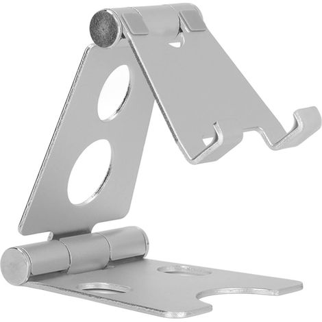 Support de bureau en alliage d'aluminium pour téléphone portable et tablette, support multi-angles pour le streaming en direct