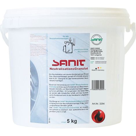 Sanit Neutralisationsgranulat, 5kg, 3294