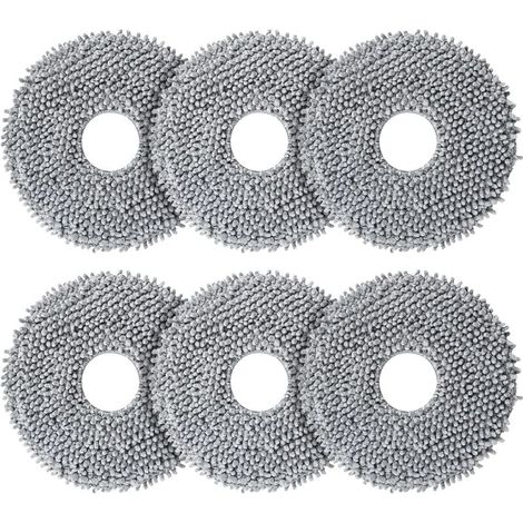 6-Pack Replacement Brushes for Roborock Saros 10R / Q Revo / Qrevo MaxV / Qrevo Master / Qrevo Slim / Qrevo Pro / Qrevo S / Qrevo Curve Robot Vacuum Cleaner MUMU (1/4)