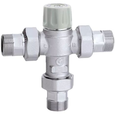 Miscelatore termostatico regolabile con manopola Caleffi 5217 3/4" (1/4)
