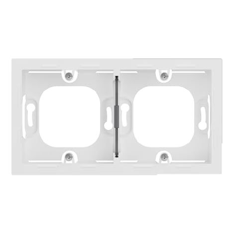 LEGRAND, SEANO 765199 BOÎTIER DE MONTAGE EN SAILLIE DOUBLE POUR UTILISATION AVEC CADRE DE RECOUVREMENT DES SÉRIES SEANO ET SEANO