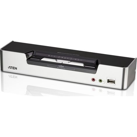 ATEN Commutateur KVMP™ deux affichages/audio DVI Dual Link USB 2 ports
