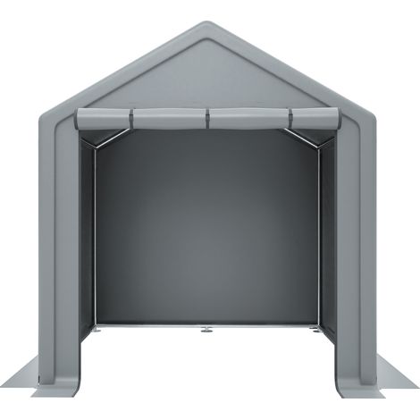 Abri Vélo de Jardin Tente de Rangement Extérieur pour Vélos Motos Outils 190x170x200 cm Toile PE Gris Foncé (1/5)