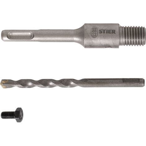 STIER Aufnahmeschaft SDS-Plus M16 110 mm inkl. Zentrierbohrer für Hohlbohrkronen (1/4)