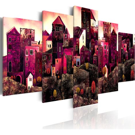 Tableau Imprimé "Ville de Rêves" 50 x 100 cm (1/2)