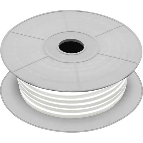Ruban LED Néon 24V BOBINE 50m 9.5W/m Coupe 5cm IP65 NFLEX6 Blanc chaud