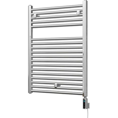 Roma - Chrome Electric Towel Rail H842mm x W600mm Straight 300w Thermostatic WIFI (1/3)