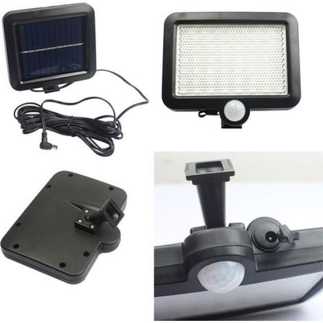 Lampe Solaire - 56 LED - Détecteur De Mouvement PIR - Éclairage Extérieur Murale - 1 Pièce (1/4)