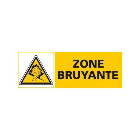 Panneau ZONE BRUYANTE (C0483) - Adhésif - 210 x 75 mm