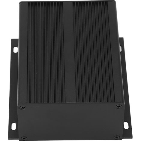 Boîtier projet aluminium alliage noir oxydé sablé 53x116x130mm intégré pour ampli circuit décodeur 1 boîtier 2 plaques 8 vis (1/5)