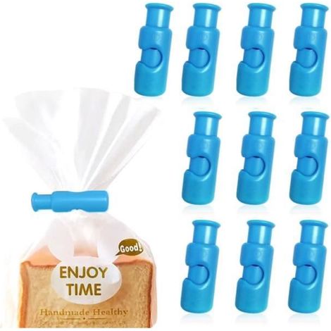 Pince à Sachet Alimentaire - Non spécifié - 10pcs - Plastique ABS - Réutilisables - Étanchéité efficace (1/4)