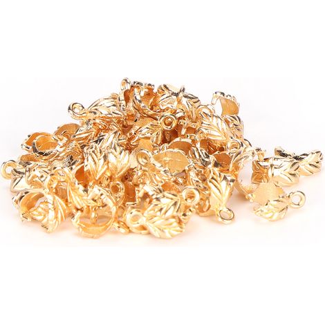 60 pièces attaches à cheveux feuille métal, barrettes spirales DIY, accessoires coiffure fantaisie (1/5)
