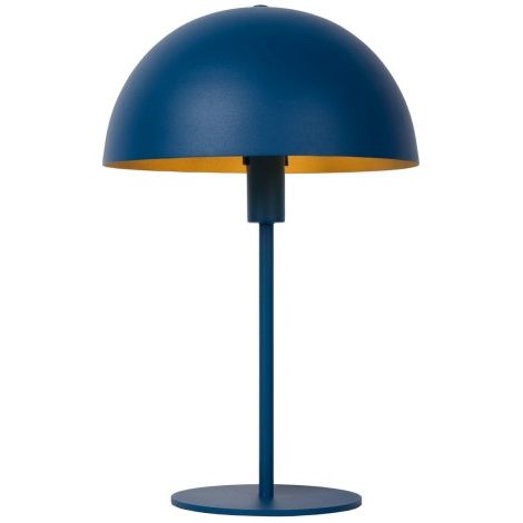 Lampada da tavolo blu eclettica metallo E14 Lucide Siemon