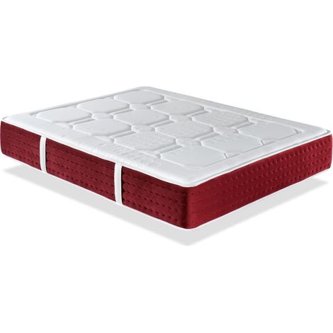 Matratze 180X200 SPRING SUPREME, Hohe 30 CM, Taschenfederkern, Viskoelastisch. 7 Komfortzonen