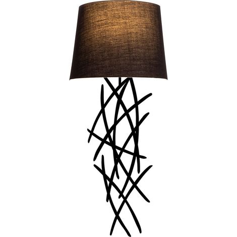 [GEBRAUCHT] B-Ware Asaf Wandleuchte Wandlampe Stoffschirm Schwarz Leuchte Lampe Beleuchtung