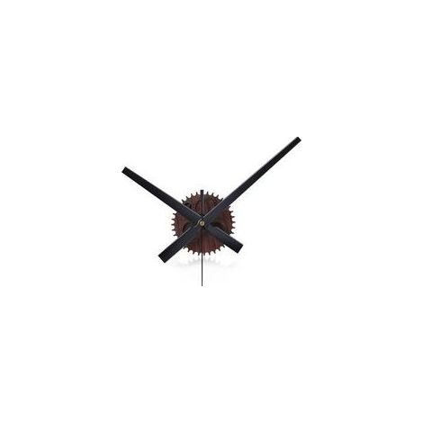 3D Grande Horloge Murale Marron Vintage,DIY Aiguilles Simple,Engrenages à Grain de Bois,Mouvement Mécanisme d’ Horloge,Salon Bar Chambre 42cm (1/4)