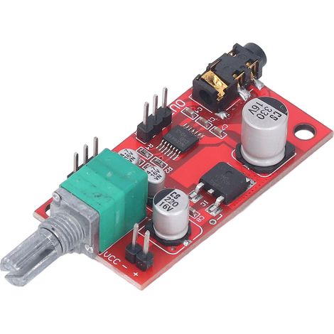 Mini-3,5-mm-Kopfhörerverstärkermodul, Stereo-Audio-Vorverstärker, DC 3–12 V, MAX4410 Kopfhörerplatine (1/5)