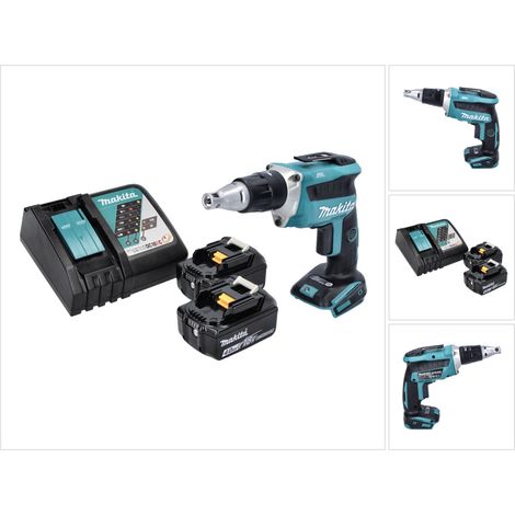 Makita DFS 452 RM Akku Schnellbauschrauber 18 V Brushless + 2x Akku 4,0 Ah + Ladegerät