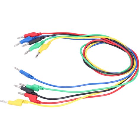 Câble de test double fiche banane J70054 pour multimètre, précision fiable, durable et sûr, sonde de mesure 2 pièces, conducteur de test robuste. (1/5)