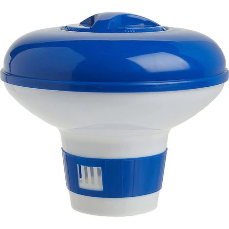 Dispositif de flottaison au chlore, distributeur de produits chimiques de 5 pouces pour le nettoyage des spas et des piscines. (1/4)