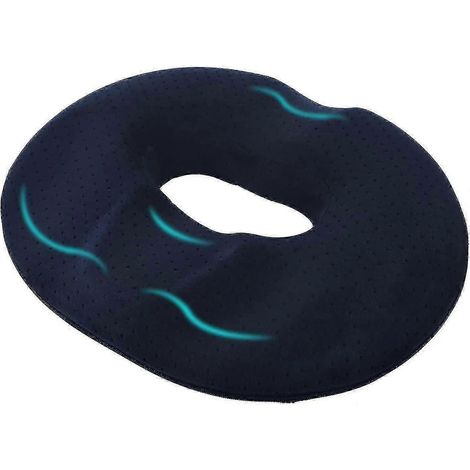 Anneau de siège, coussin de siège orthopédique bénéfique pour le coccyx et la zone intime, chaise en mousse à mémoire de forme (1/5)