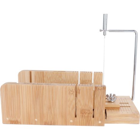 Coupe-savon en bambou pratique et ajustable, moule à pain, outil de découpe de savon DIY (1/5)