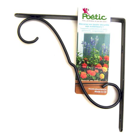 Poétic Wandhalterung für Blumenampeln Anthrazit max. 7 kg 30 cm - Metall