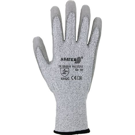 ASATEX 3721E Schnittschutzhandschuhe  Gr.09 grau/grau EN 388 Kategorie II HDPE