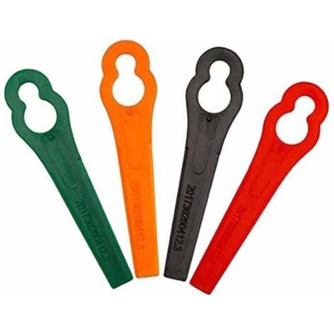 Lot de 100 Lames en Plastique de Rechange pour Coupe-Bordure Florabest LIDL FRTA 20 A1, FAT 18B3, FRT18A.